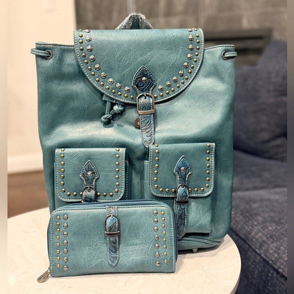 American Bling by Montana West Handbag and Wallet Set NWT